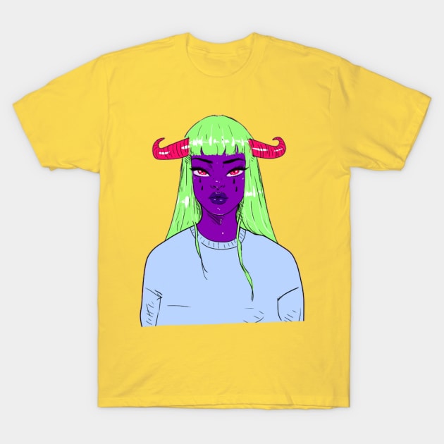 Alien girl T-Shirt by ultr4violett4